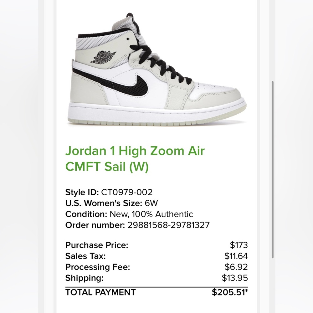 Jordan 1 High Zoom Air CMFT Sail/WB